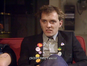 Rik the pseudo-anarchist university student that no one liked from the British television show 'The Young Ones.'